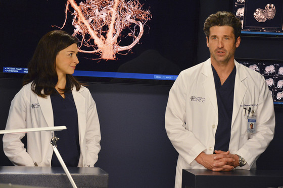 GREY'S ANATOMY, CATERINA SCORSONE, PATRICK DEMPSEY GREY'S ANATOMY, CATERINA SCORSONE, PATRICK DEMPSEY